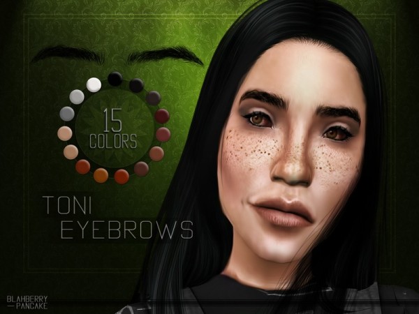  The Sims Resource: BlahberryPancake Toni Eyebrows
