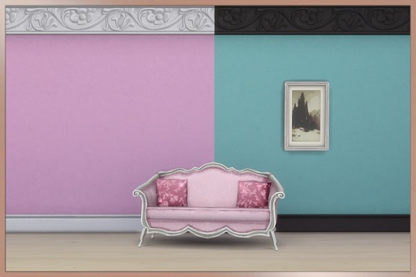  Blackys Sims 4 Zoo: Wall covering Pure enthusiasm by Cappu