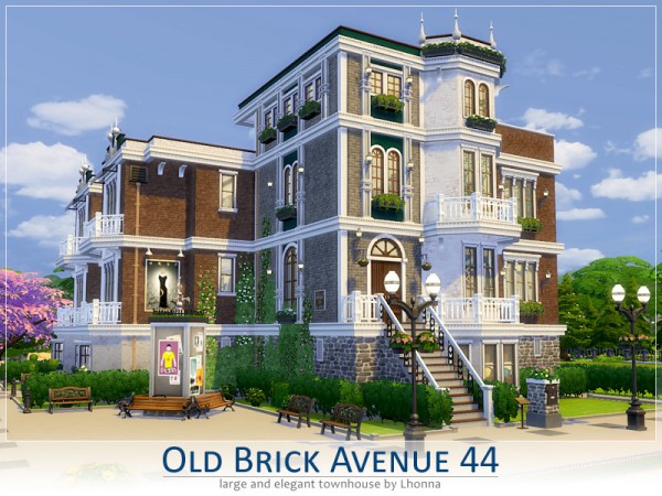  The Sims Resource: Old Brick Avenue 44   The Queens House by Lhonna