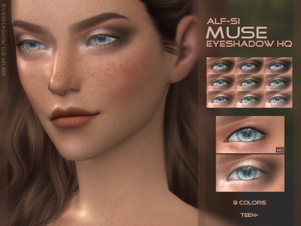  The Sims Resource: Muse   Eyeshadow HQ by Alf si