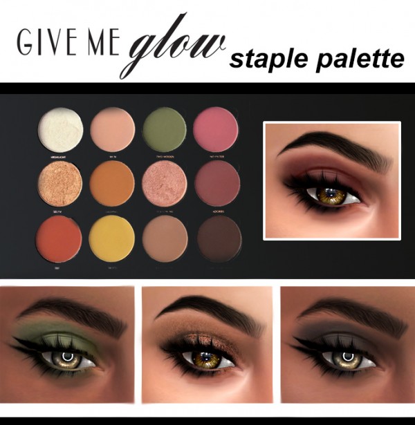  Kenzar Sims: Give Me Glow Cosmetics Staple Palette