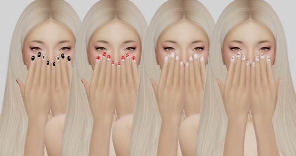  Simsworkshop: BY2OLs Nails Recolors by catsblob