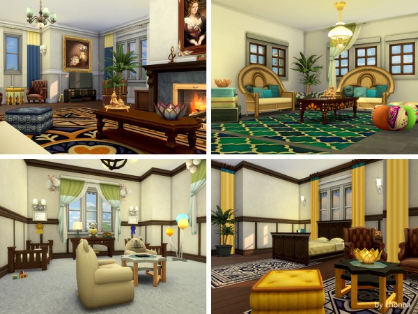  The Sims Resource: Old Brick Avenue 44   The Queens House by Lhonna
