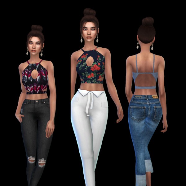  Leo 4 Sims: Shapes top recolor