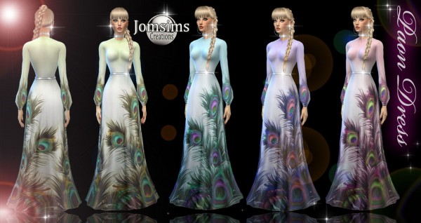  Jom Sims Creations: Peacock dress