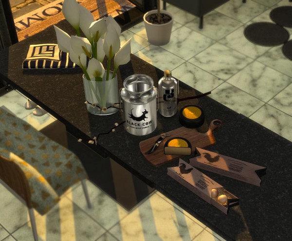  Sims 4 Designs: Black Cow Vodka Easter Set