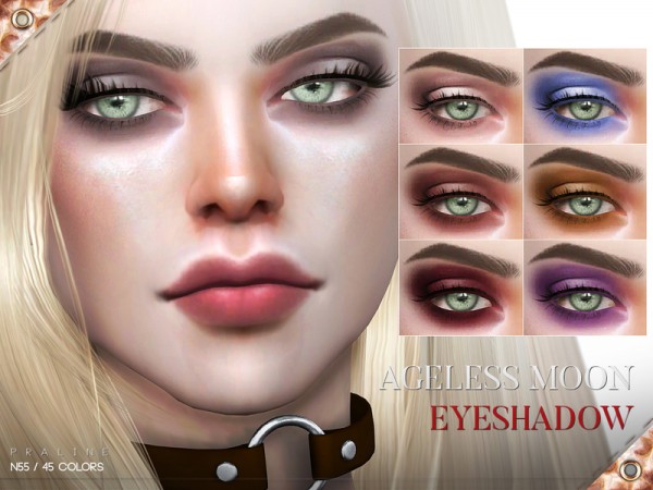  The Sims Resource: Angeless Moon Eyeshadow N55 by Pralinesims