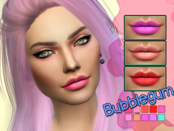  The Sims Resource: Bubblegum lips by Kitty.Meow