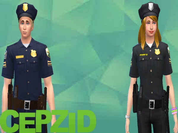  Mod The Sims: The Sims Freeplay Police Uniform by novalpangestik