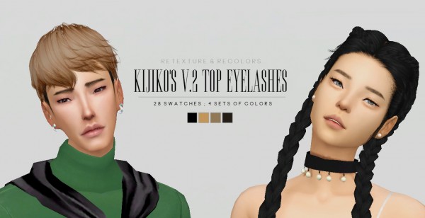  Simsworkshop: Kijikos Eyelashes V.2 recolored by catsblob