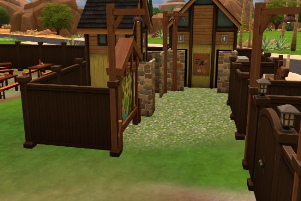  Blackys Sims 4 Zoo: Tent place High fire