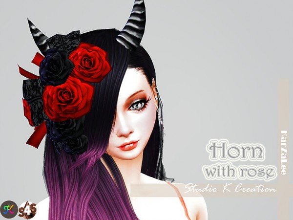 Studio K Creation: Horn with Rose