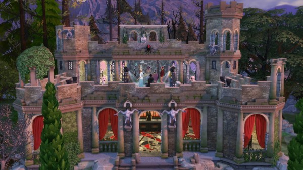  Ihelen Sims: Nightclub Castle ruins by fatalist