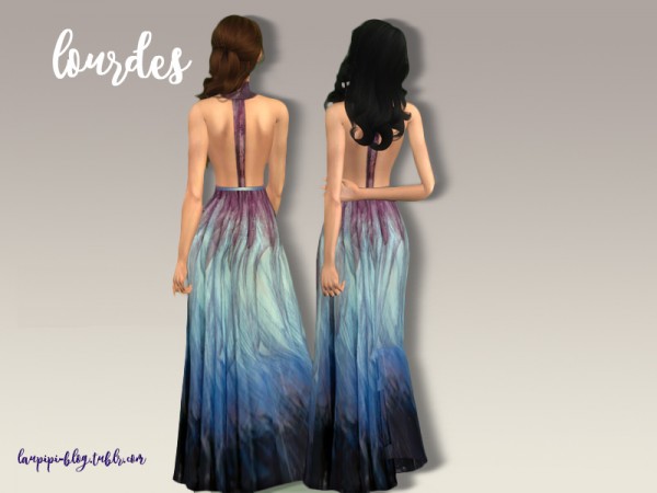  The Sims Resource: Lourdes gown by April
