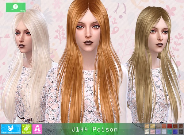  NewSea: J144 Poisson free hairstyle