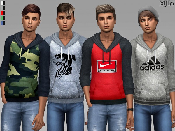  The Sims Resource: Dylan Hoodies by Margeh 75