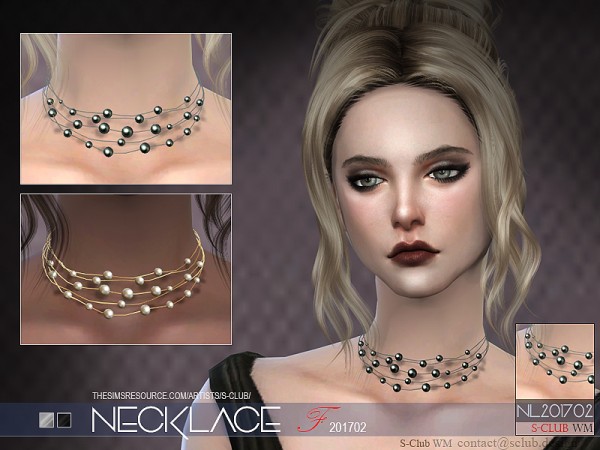  The Sims Resource: WM necklace F 201702 by S Club