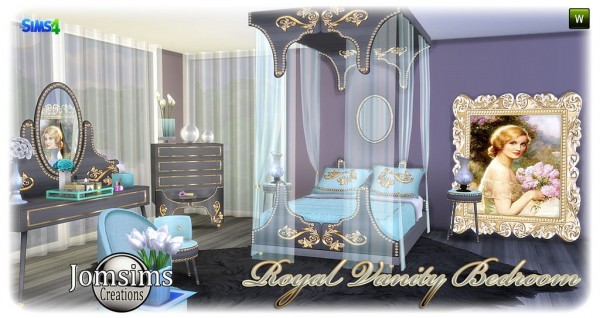  Jom Sims Creations: Royal Vanity bedroom