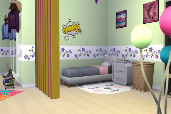  Blackys Sims 4 Zoo: Youth room spring by LillyAngel1209
