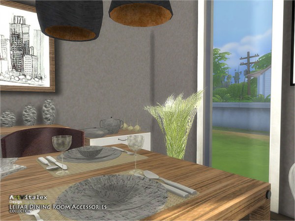  The Sims Resource: Leifar Dining Room Accessories by ArtVitalex