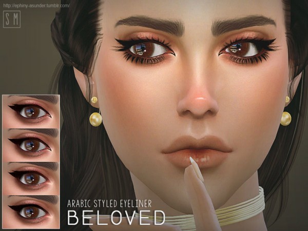  The Sims Resource: Beloved Eyeliner by Screaming Mustard