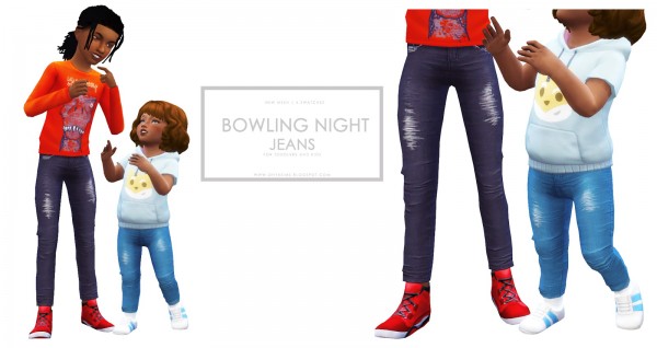  Onyx Sims: Bowling Night Skinny Jeans