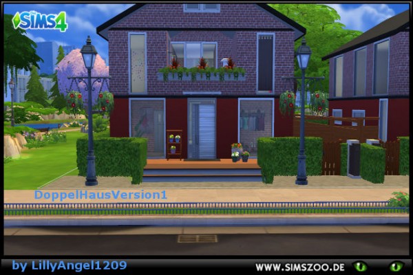  Blackys Sims 4 Zoo: Semi detached house V1 by LillyAngel1209