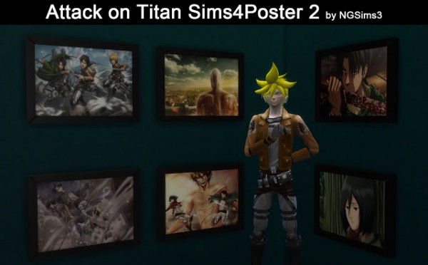  NG Sims 3: Attack on Titan Posters
