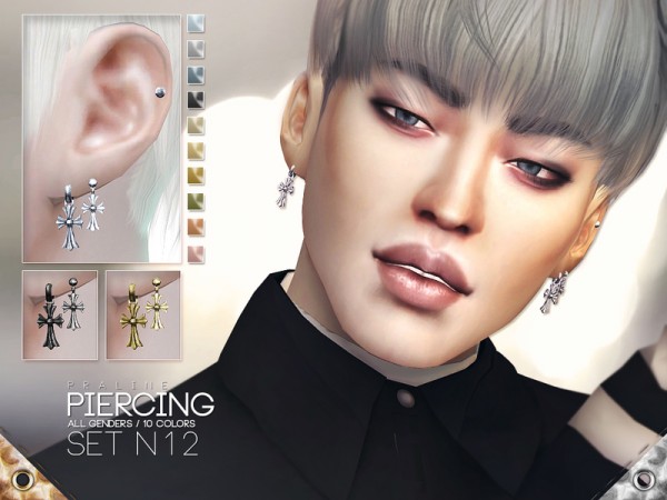  The Sims Resource: Piercing Set N12 by Pralinesims