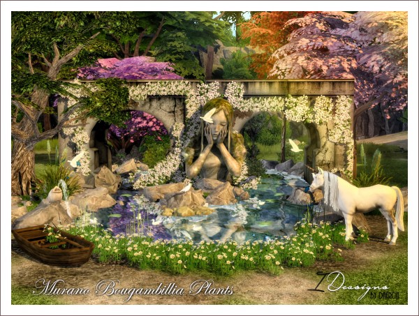  Sims 4 Designs: Murano Bougambillia plants