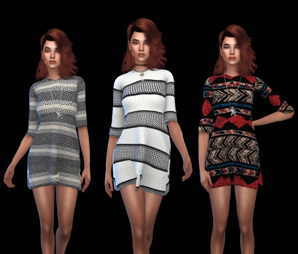  Leo 4 Sims: Bely Dress