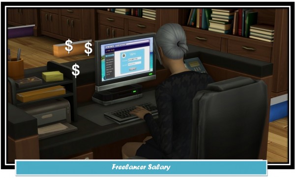 Mod The Sims: Freelancer Salary by LittleMsSam