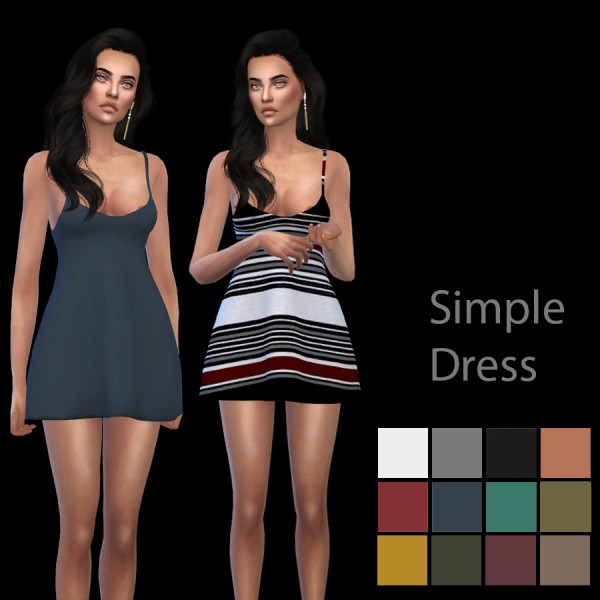 Leo 4 Sims: Simple Dress recolor