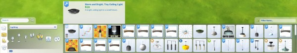  Mod The Sims: Warm and Bright Ceiling Light by Snowhaze