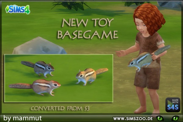  Blackys Sims 4 Zoo: Chipmonk Toy by mammut
