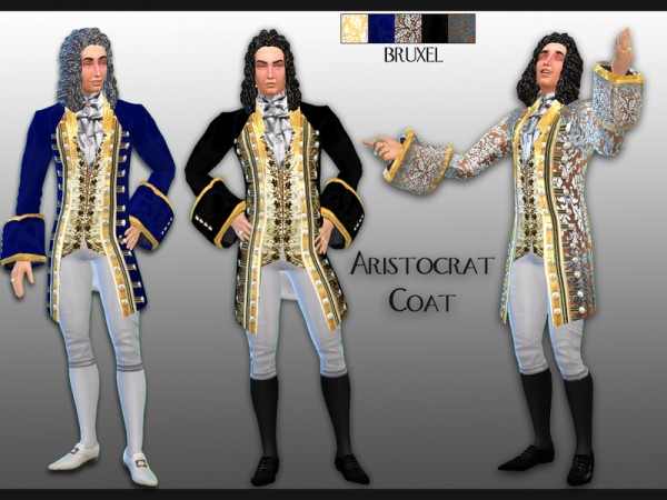  The Sims Resource: Aristocrat Coat by Bruxel
