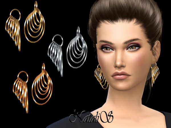  The Sims Resource: NataliS Multi hoops earrings