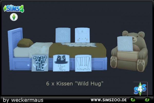  Blackys Sims 4 Zoo: Kidsroom  Pillows 01 by weckermaus