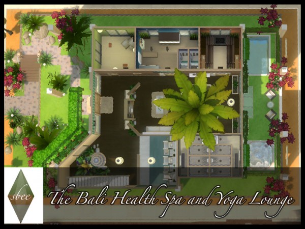  The Sims Resource: The Bali Health Spa and Yoga Lounge by sbee