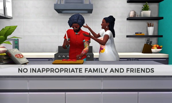 Mod The Sims: No Inappropriate Family and Friends by Snaggle Fluster