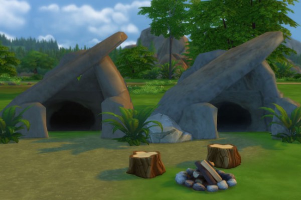  Blackys Sims 4 Zoo: Stone cave 2 by mammut