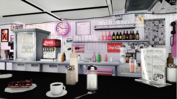  Sims 4 Designs: American Diner Part.3 by daer0n and slox