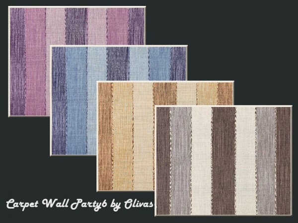  The Sims Resource: Set Carpet Wall Party 2 by Olivas2
