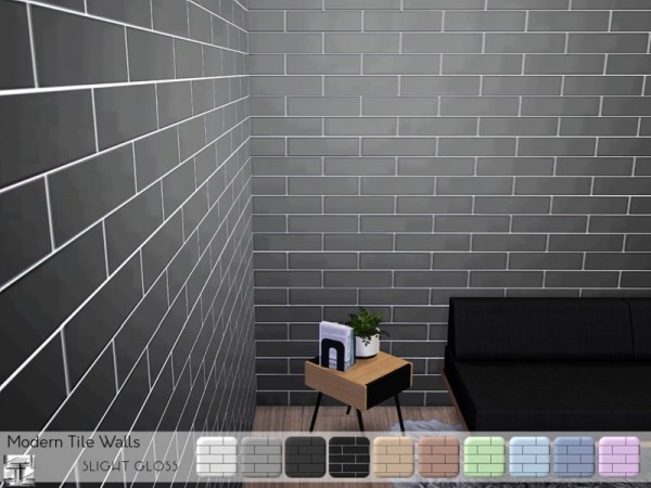  The Sims Resource: Modern Tile Walls by .Torque