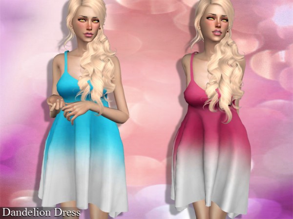  The Sims Resource: Dandelion Dress by Genius666