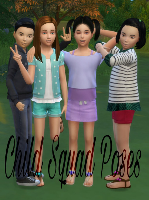  Lexiicas Sims: Child Squad Poses