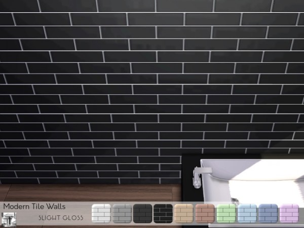  The Sims Resource: Modern Tile Walls by .Torque