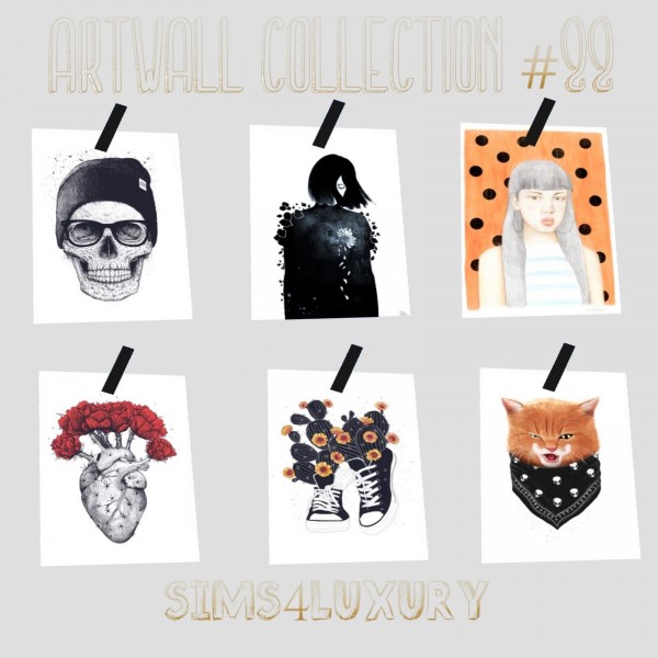  Sims4Luxury: Artwall Collection 22