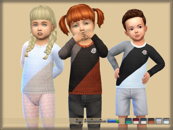  The Sims Resource: Sweater Three Colors for toddlers by bukovka