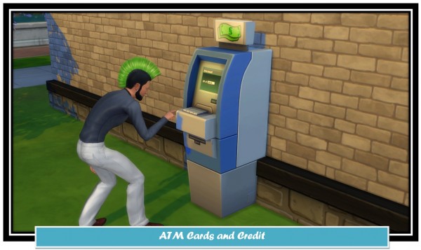  Mod The Sims: ATM Cards and Credit by LittleMsSam